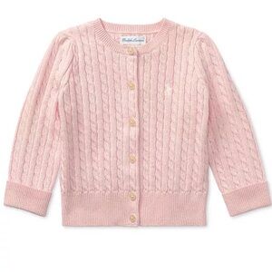 Ralph Lauren Light Pink Cable Knit Sweater